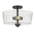 thumbnail image 1 of Acclaim Lighting IN61104BK Rowe 3-Light Matte Black Semi-Flush Mount, 1 of 2