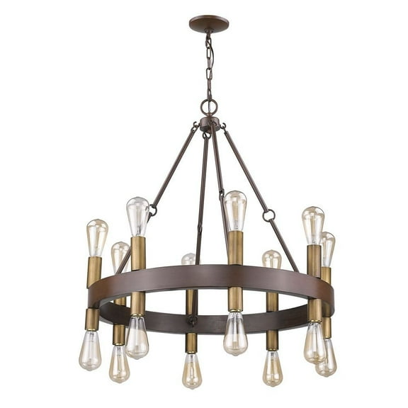 Acclaim Lighting In11385 Cumberland 16 Light 28-1/4" Wide Ring Chandelier - Faux Wood