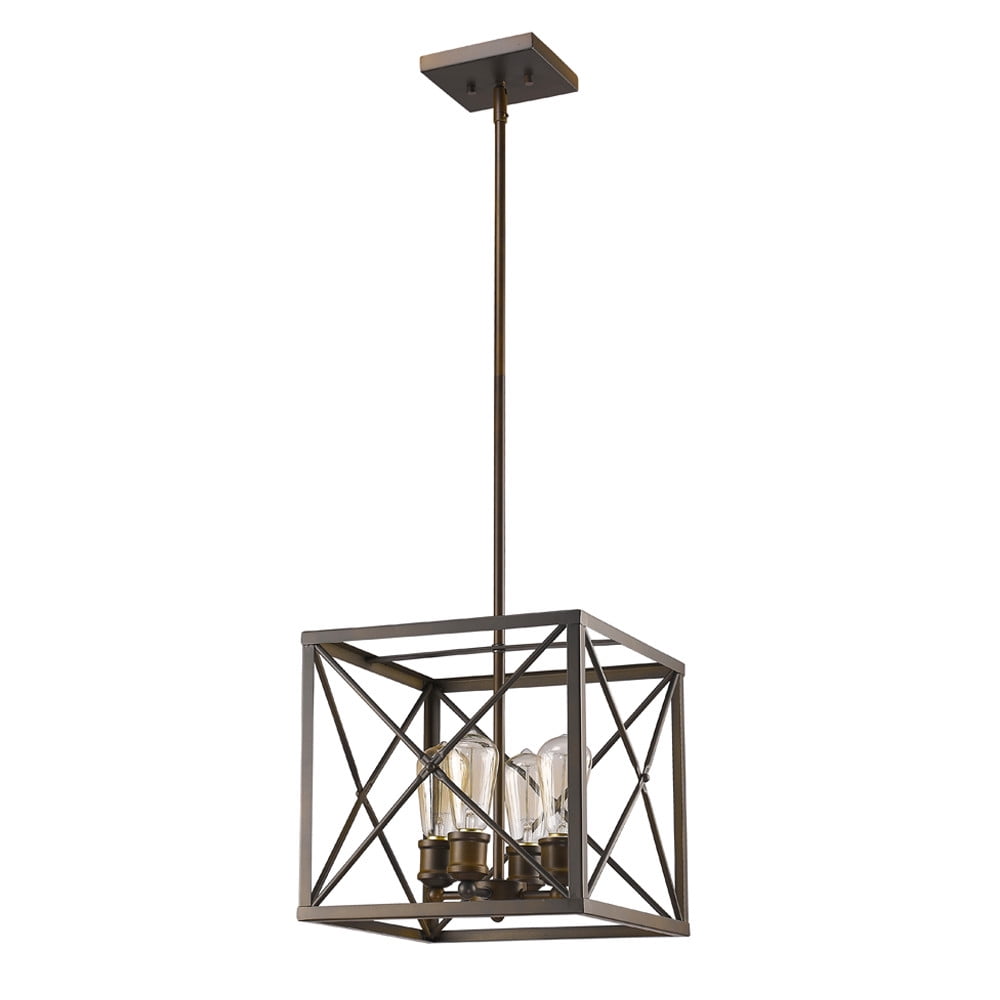 Brooklyn Elegance 12" Bronze Globe Pendant with Filament Bulbs
