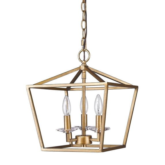 IN11131AG Acclaim Lighting Kennedy - Three Light Pendant - 12 Inches Wide by 14.5 Inches High-Antique Gold Finish -Traditional Installation