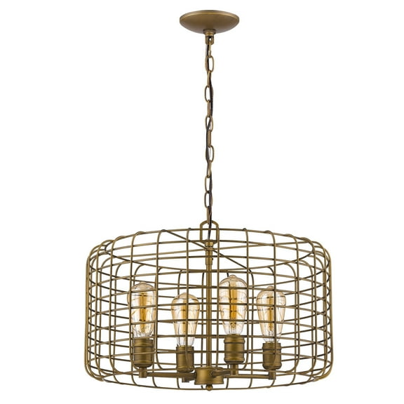 Acclaim Lighting - Lynden - Four Light Pendant in Industrial Style - 20.25