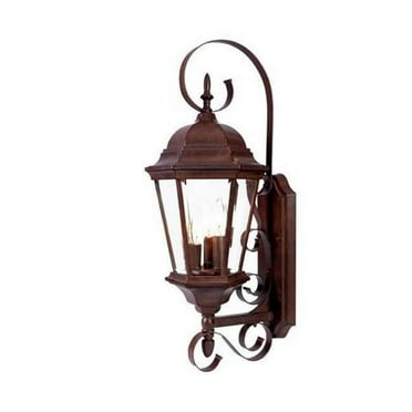Acclaim Lighting Wall Light,Burled Walnut,3-Light 5413BW
