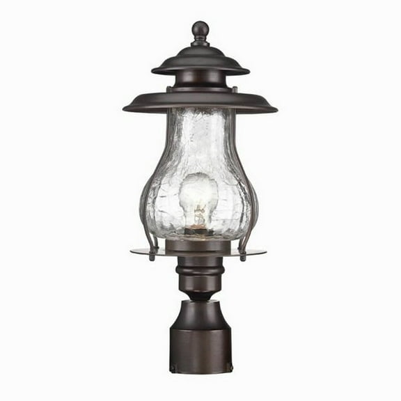 8207ABZ-Acclaim Lighting-Blue Ridge - One Light Post Lantern - 8 Inches Wide by 18 Inches High-Architectural Bronze Finish