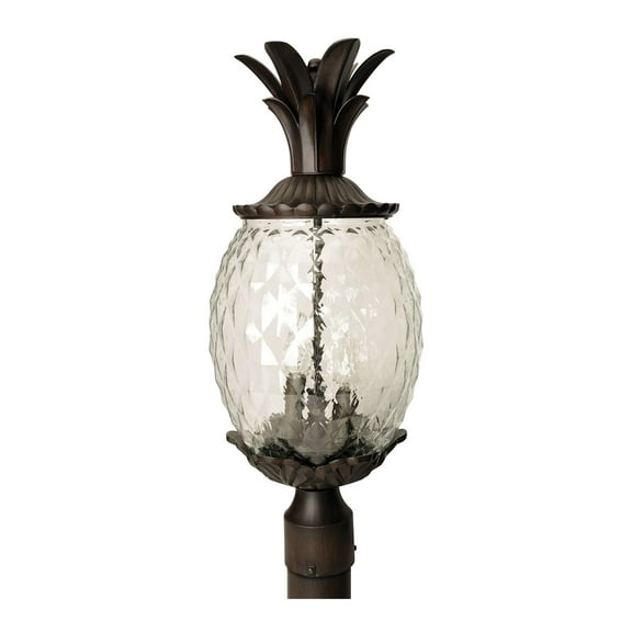 Acclaim Lighting Post Mount Light,Black Coral,3-Light 7517BC