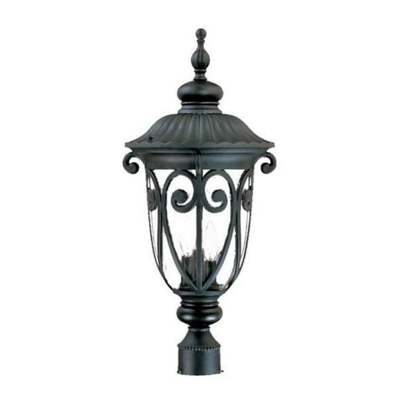 Acclaim Lighting 2127 Naples 3 Light 25.75" Height Post Light - Black