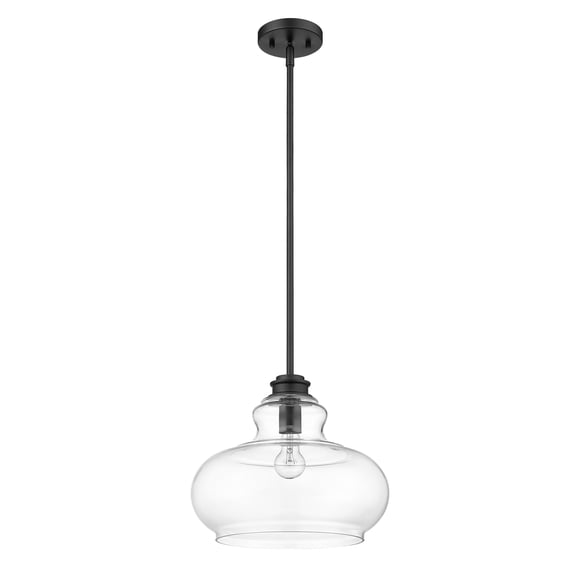 IN21251BK-Acclaim Lighting-Torrel 1-Light Pendant - 13.75 Inches Wide by 11.25 Inches High-Matte Black Finish