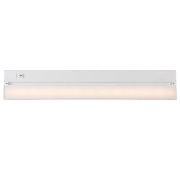 White 22'' LED Under Cabinet Light with Acrylic Shade