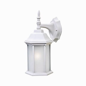 5181TW/FR Acclaim Lighting Craftsman 2 - One Light Wall Lantern - 8 Inches Wide by 15 Inches High-Textured White Finish-Frosted White Glass Color