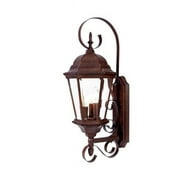 5413BW-Acclaim Lighting-New Orleans - Three Light Outdoor Wall Mount - 9.25 Inches Wide by 25 Inches High-Burled Walnut Finish