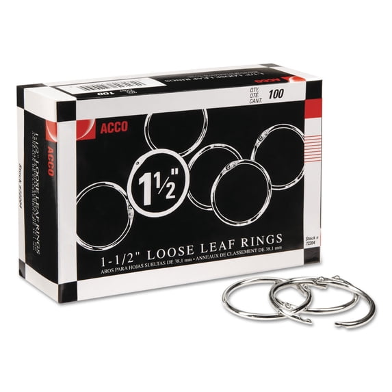 Acco 72204 Loose-Leaf Book Rings