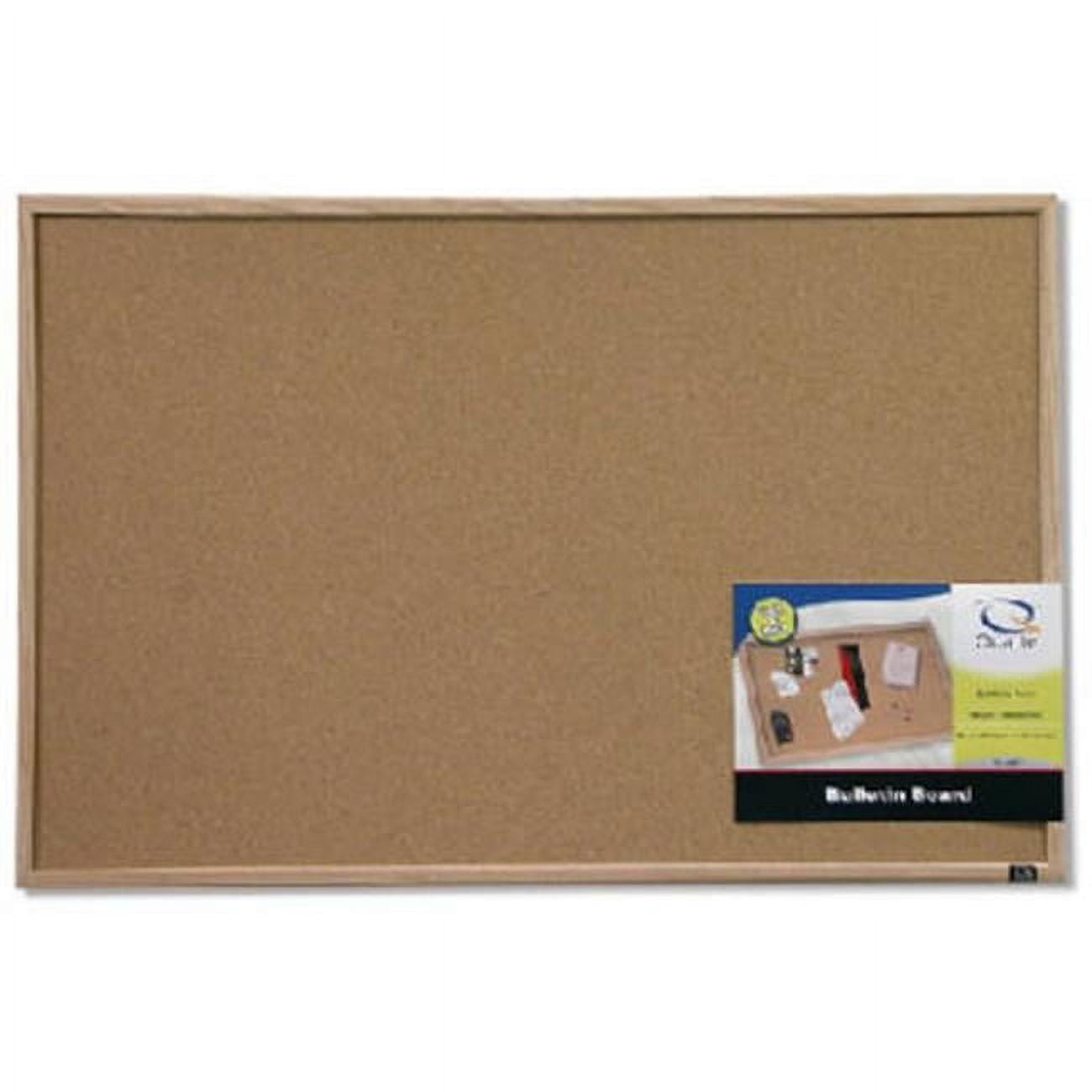 Acco Brands 35-380352 23 x 35 in. Oak Frame Cork Bulletin Board