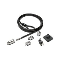 Acco BrandsÂ® Desktop And Peripherals Locking Kit 2.0, 8ft Carbon Steel Cable