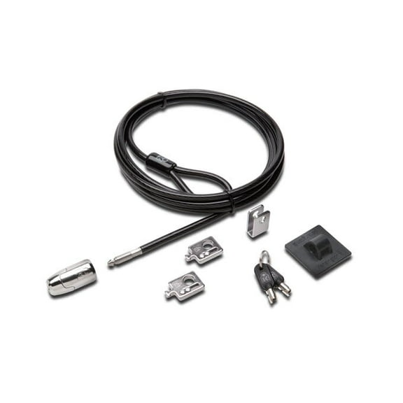 Acco BrandsÂ® Desktop And Peripherals Locking Kit 2.0, 8ft Carbon Steel Cable