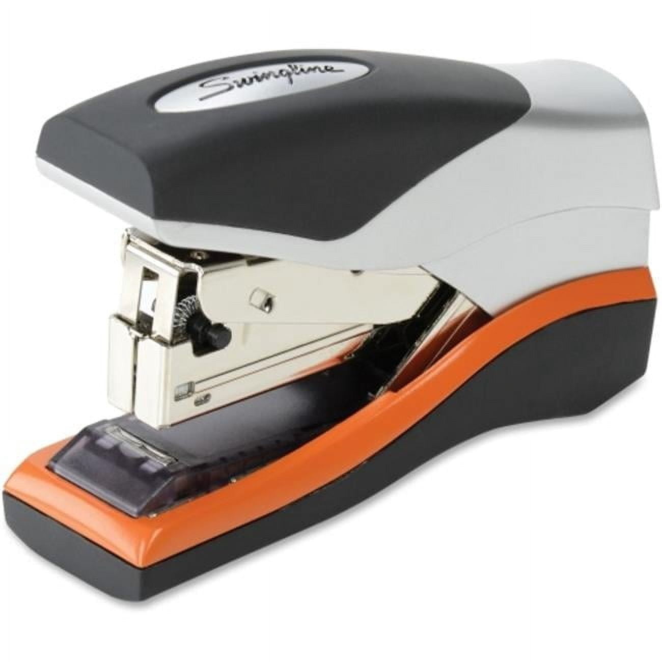 Acco Brands SWI87842 Stapler-Desktop - Silver - Orange and Black