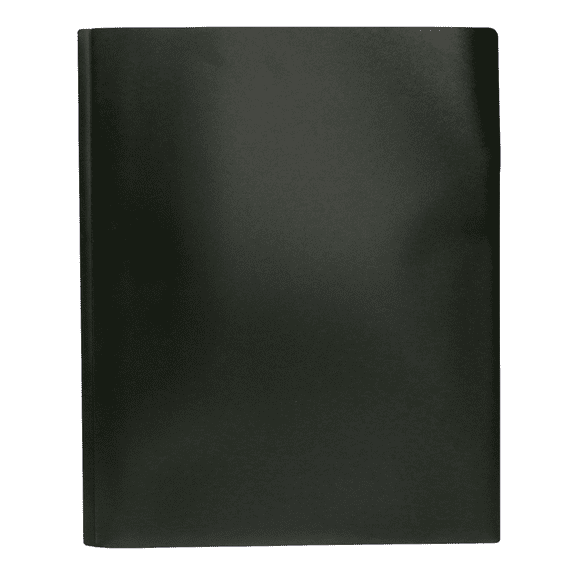 Acco Color Talk Pocket & Prong Plastic Folder: 9 in. x 11 in. (Black) 1 folder