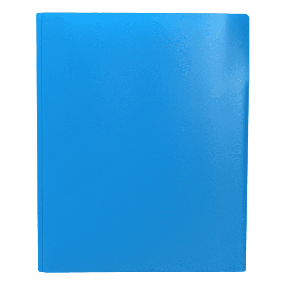 Acco Color Talk Pocket & Prong Plastic Folder: 9 in. x 11 in. (Blue) 1 folder