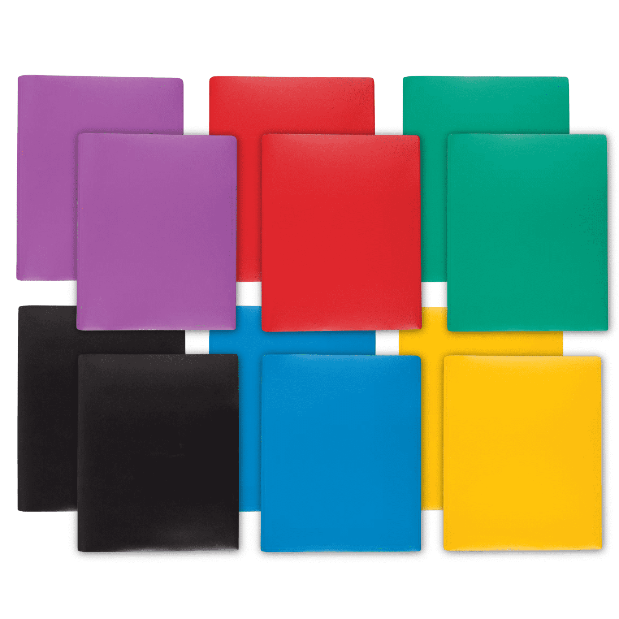 Acco Color Talk Pocket & Prong Plastic Folder: 9 in. x 11 in. (Color May Vary) 1 folder [12-pack]