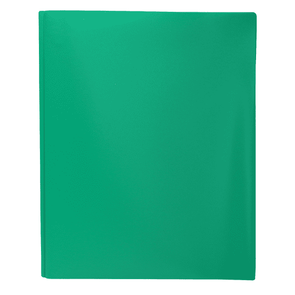 Acco Color Talk Pocket & Prong Plastic Folder: 9 in. x 11 in. (Green) 1 folder