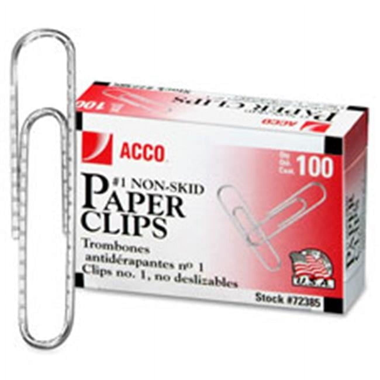 Acco  Paper Clips, 1.25 in. Size, Regular, .033 Gauge, 1000-PK, SR