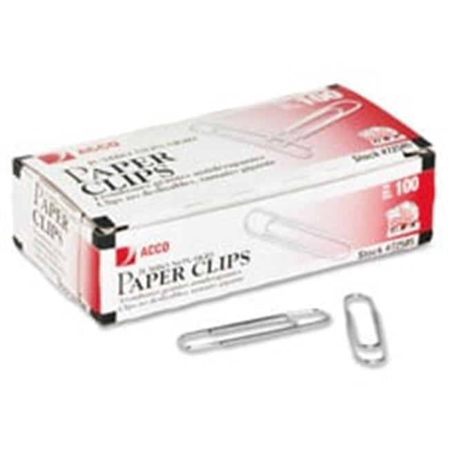 Acco  Paper Clips - Silver - 2 in. Jumbo Size - 1000 Pack