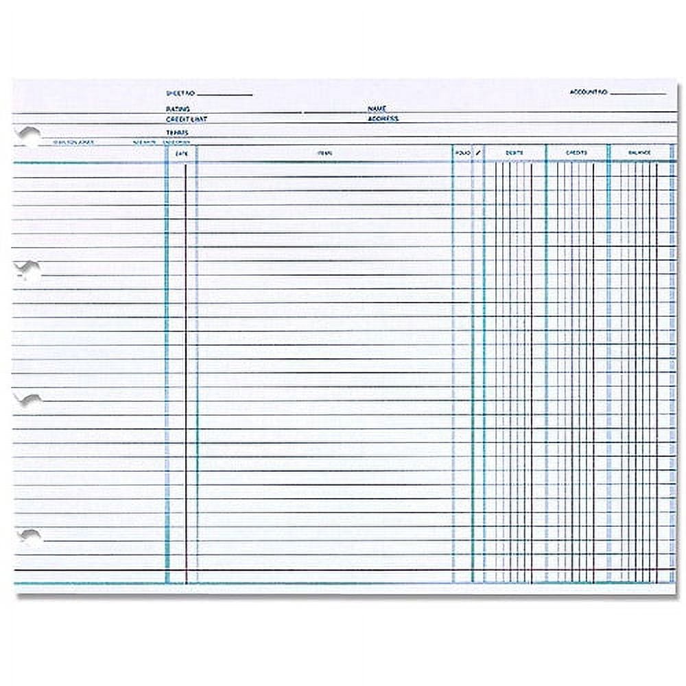 Acco/Wilson Jones Balance Ledger Columnar Sheets