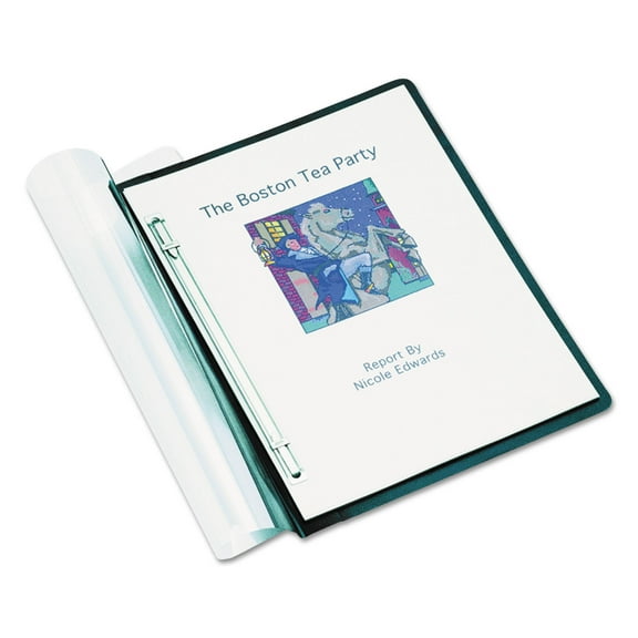 Accoaccohide Frosted Front Report Covers, Letter Size, 500 Sheets, Black Back