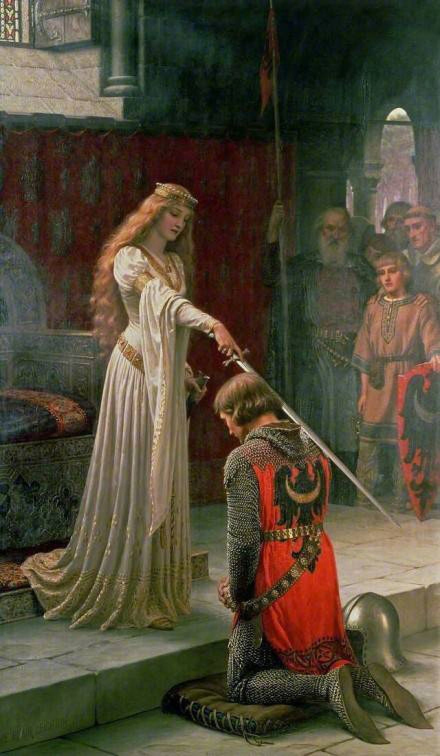 Accolade,The Knight Time,14 Count,100% Cotton Counted Cross Stitch Kits, Egyptian Cotton Floss, Counted Cotton 290x400stitch,82x64cm Big Cross Stitch Kits,Embroidery Craft Kits