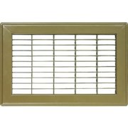 1-pack Greystone Floor Register Multilouver Style - Steel - 1 Pack, 8 In. x 12 In., Brown   Residential Use, Standard Application