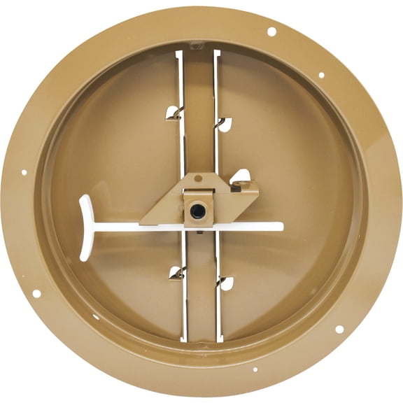 Accord ABCDBRD08 Ceiling Damper with Round Butterfly Design, 8-Inch, Brown