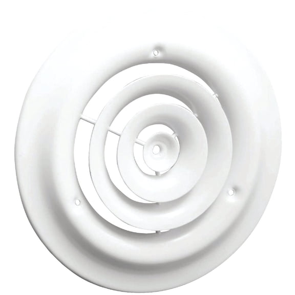 Accord ABCDWH08 Round Ceiling Diffuser, 8-Inch, White