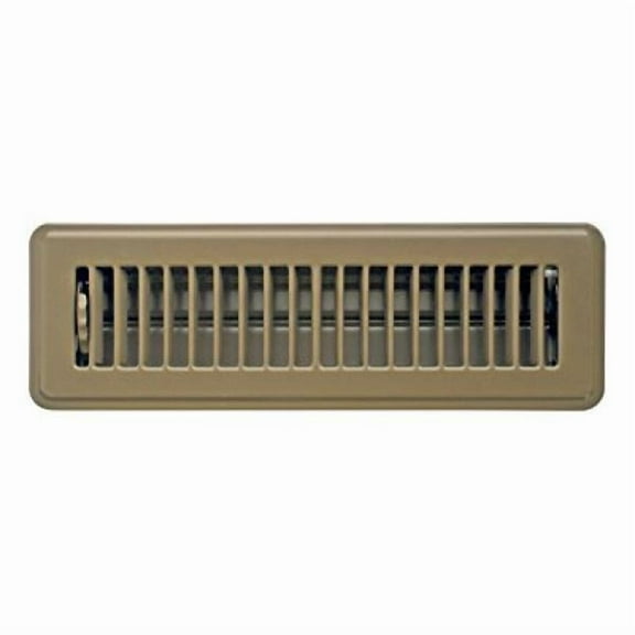 Accord ABFRBR210 Floor Register with Louvered Design, 2-Inch x 10-Inch(Duct Opening Measurements), Brown
