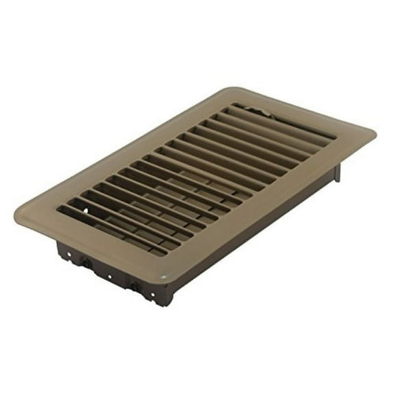 Accord ABFRBR48 Floor Register with Louvered Design, 4-Inch x 8-Inch(Duct Opening Measurements), Brown