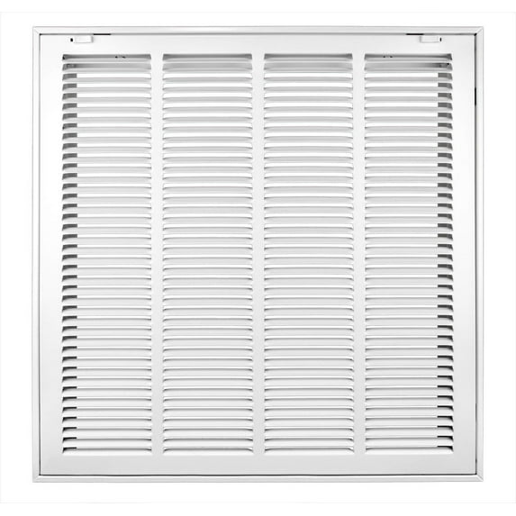 Accord ABRFWH2020 Return Filter Grille with 1/2-Inch Fin Louvered, 20-Inch x 20-InchDuct Opening Measurements, White