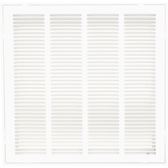 Accord Ventilation Accord ABRFWH2020 Return Filter Grille with 1/2-Inch Fin Louvered, 20-Inch x 20-InchDuct Opening Measurements, White