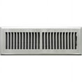 thumbnail image 1 of Accord APFRSNL414 Satin Nickel Finish Plastic Floor Register with Louvered Design for 4" x 14" Duct Opening, 1 of 2