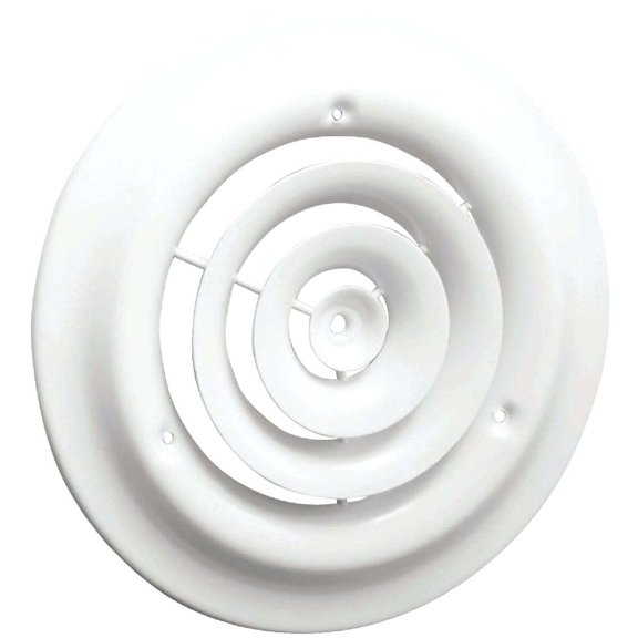 Accord ABCDWH08 Round Ceiling Diffuser, 8-Inch, White