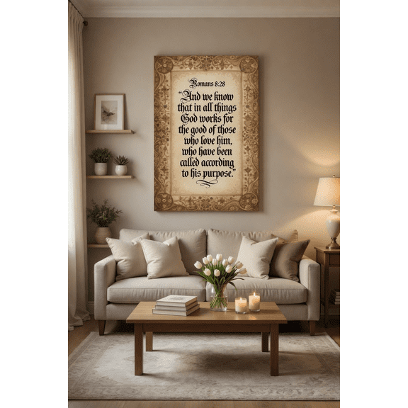 According To His Purpose - CANVAS OR PRINT WALL ART