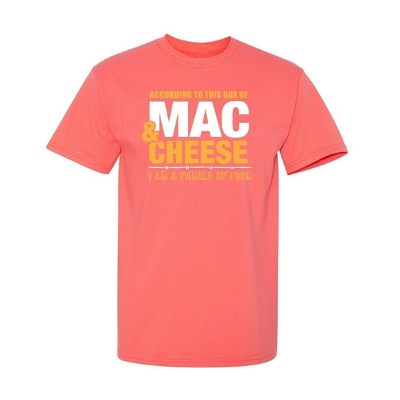 According To This Mac & Cheese Sarcastic Humor Graphic Novelty Funny T Shirt