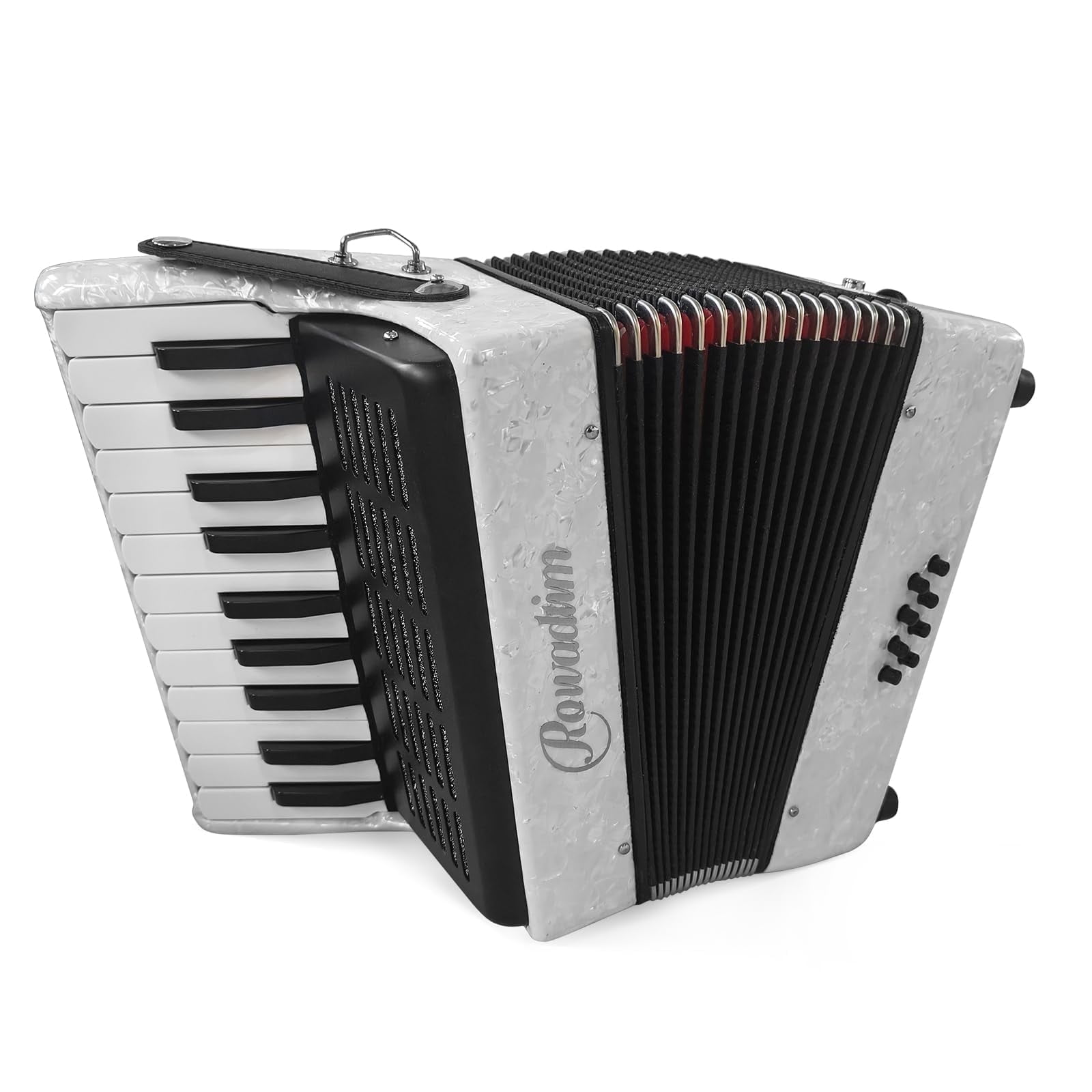 Accordion - 22 Key 8 Bass, Professional & Beginner Keyboard Accordion with Adjustable Strap & Backpack, Durable Design