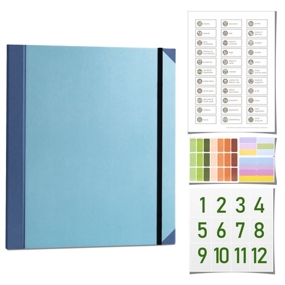 Accordion Expanding File Folder Organizer, Multi Pocket A4 Letter Size Document Holder, Button Closure Expandable Paper Wallet, Index Tabs Desktop Filing Folder, Portable Bill Receipt Document Caddy