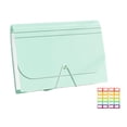 thumbnail image 1 of Accordion File Organizer, 13 Pockets Expanding File Folder, Portable Monthly Paper Bill Tax Receipt Organizer, Letter A4 Size Document Holder,Small Expandable File Folder For Card Receipt(Mint Green), 1 of 8