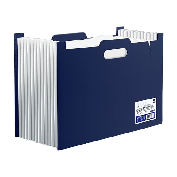 Accordion File Organizer, 13 Pockets Expanding File Folder, Portable Paper Bill Tax Receipt Organizer, Letter A4 Size Document Holder