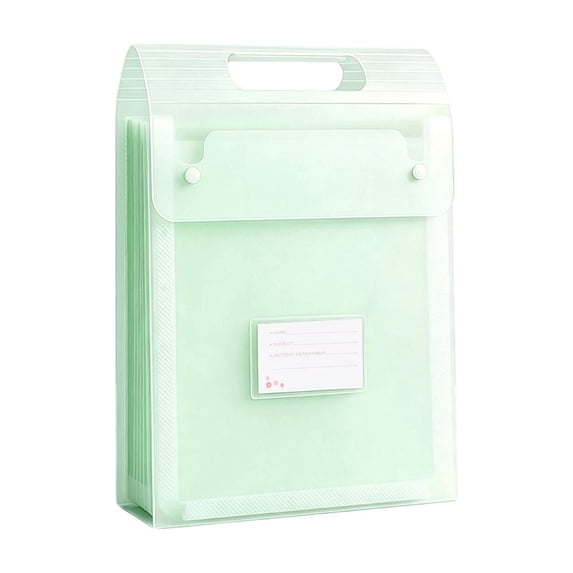 Accordion File Organizer - 13 Pockets Expanding Tall File Folder Document Organizer with Handle Large Capacity Paper Storage Bag for Students University Office Home for Commute Travel Outdoor