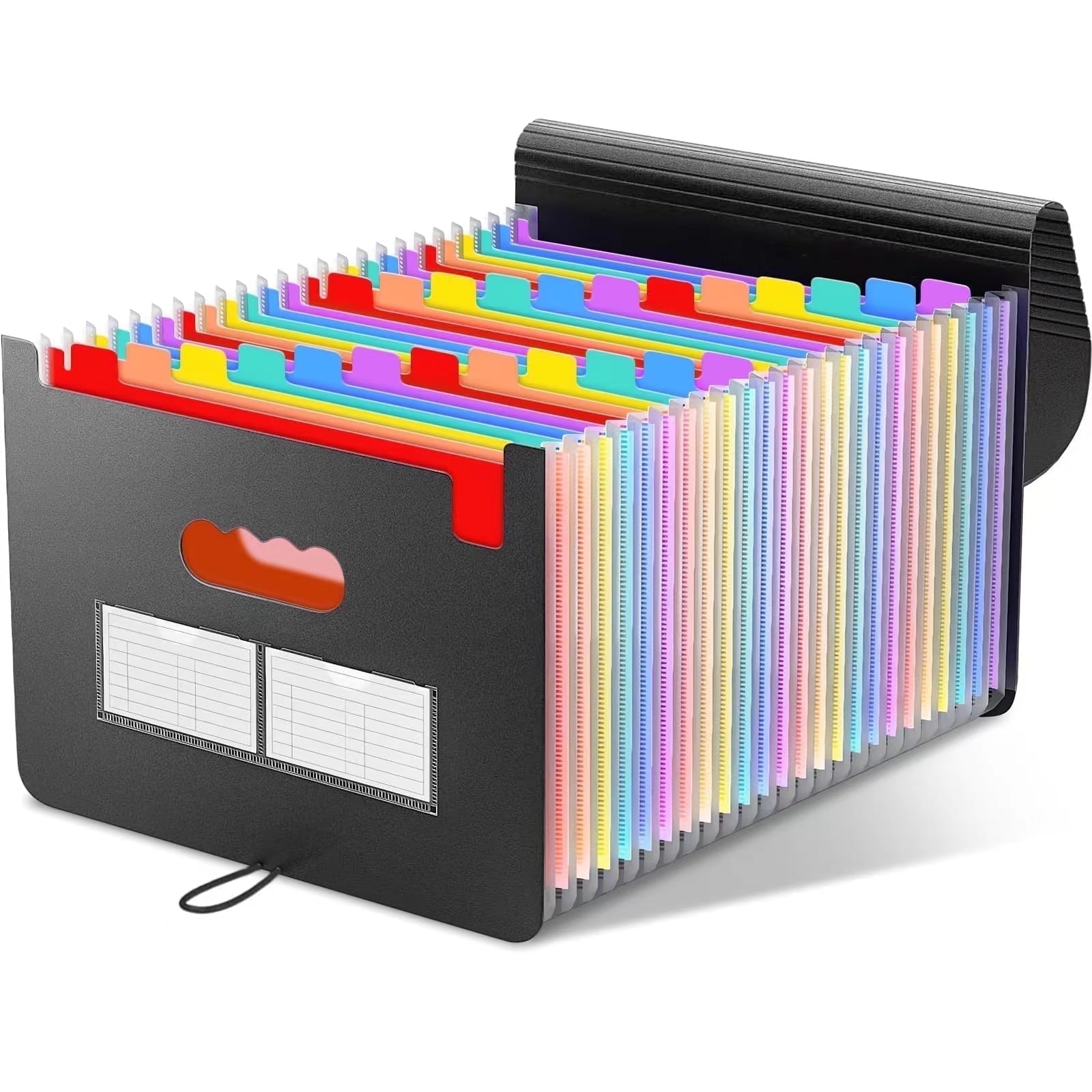 ProtoArc Accordion File Organizer, 25-Pocket Holder, Colorful Tabs