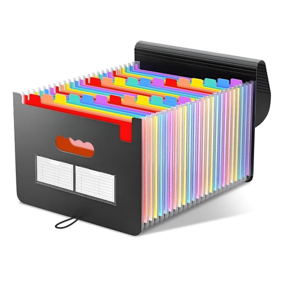 Accordion File Organizer 36 Pockets Expanding File Folder A4 Letter Size Paper Document Receipt Organizer for Classroom Home Office