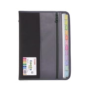 Accordion File Organizer, Document Organizer Expanding File Folder with 13 Pockets Document Organizer with Handle & Labels, Portable Home Travel Safe Storage for Letter A4 Files and More --Black