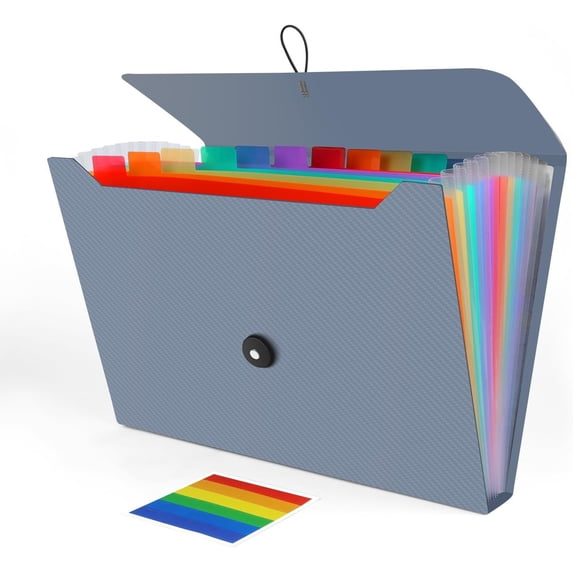 Accordion File Organizer, Expanding File Folder for Sorting Documents ...
