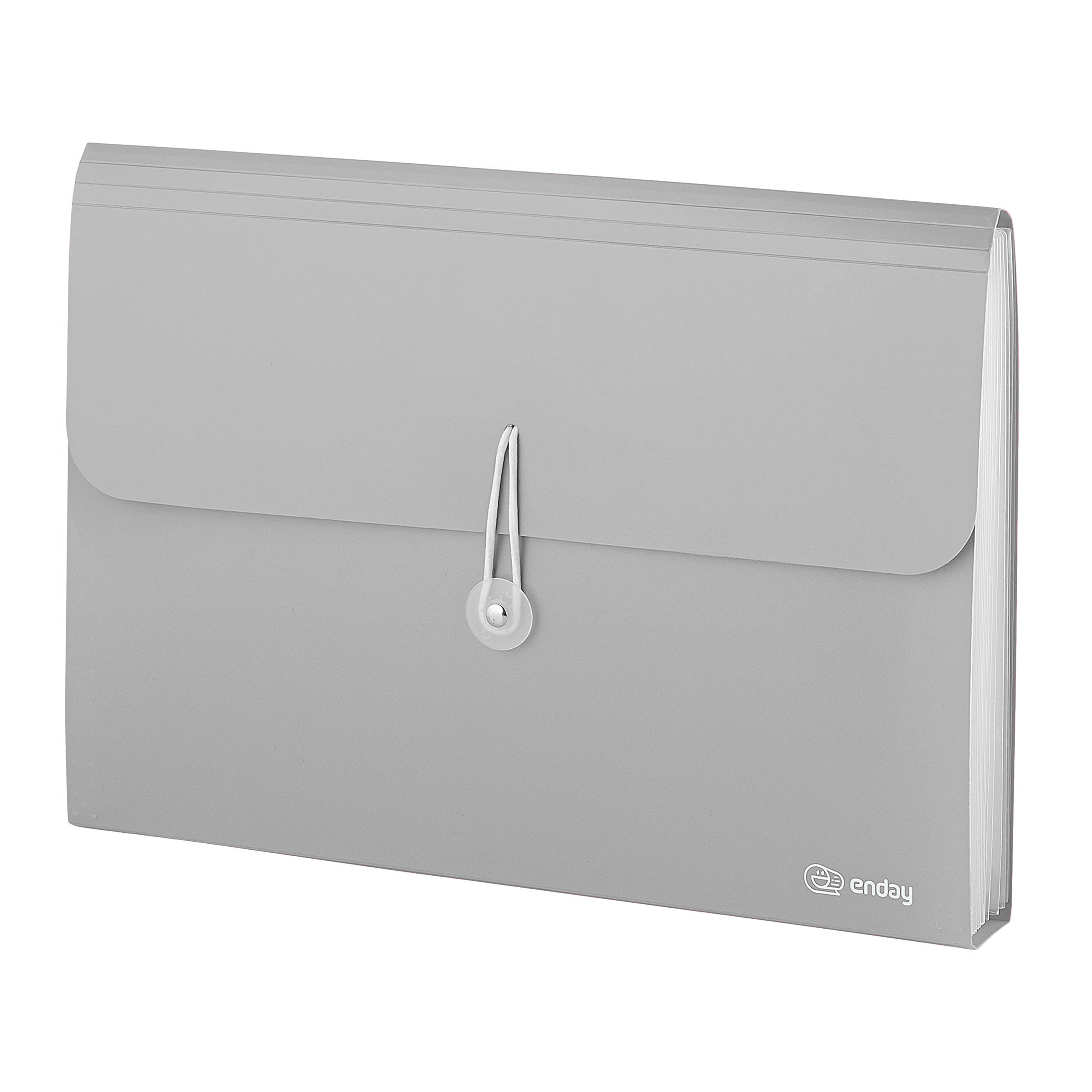 Accordion File Organizer Grey, 7 Pocket Expanding File and Cover Folder ...