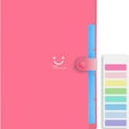 thumbnail image 1 of Accordion File Organizer, Letter Size, 5 Pocket Expanding File Folder, Cute File Folder with Labels, Portable File Organizer for School Office Supplies, Folders for Documents, Fuchsia, 1 of 6