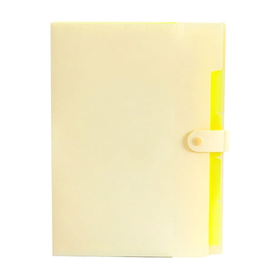 Accordion File Organizer, Letter Size, 5 Pocket Expanding File Folder, Cute File Folder with Labels, YE2